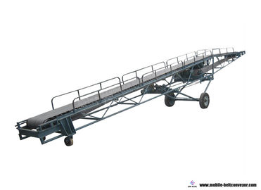Movable Rubber Telescopic Belt Conveyor For 20ft 40ft Container Loading Unloading