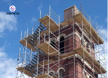 High Pier Construction Scaffold Stair Tower Convenient Disassemble And Assemble