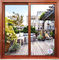 Commercial 3.0mm Sliding Window And Door With Wooden Finish German Hardware